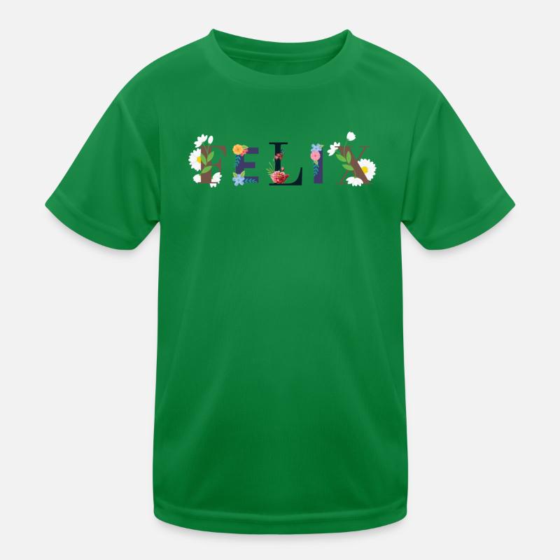 Le nom FELIX décoré de fleurs T-shirt sport Enfant