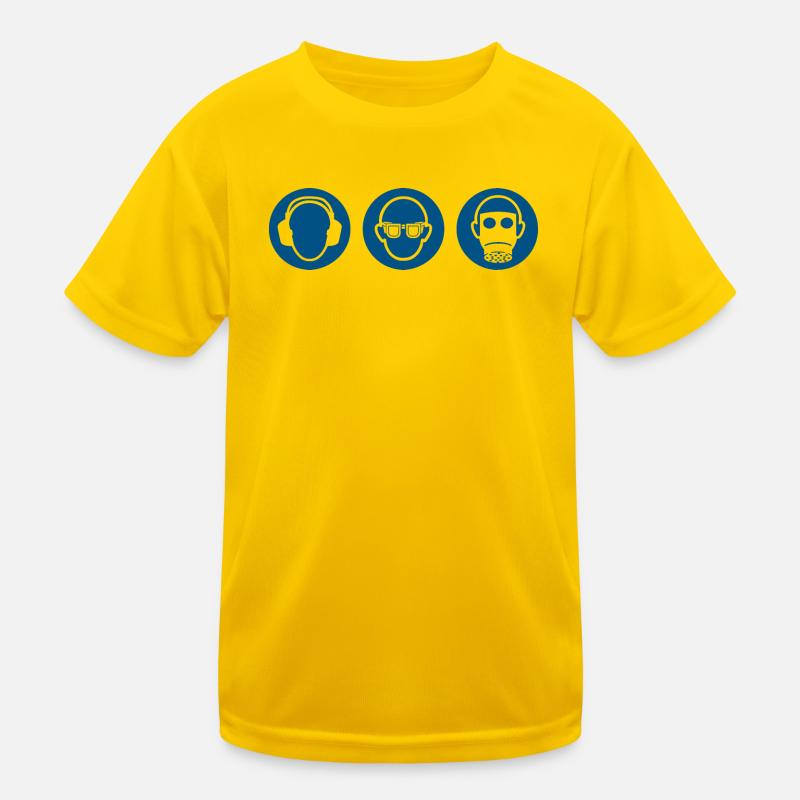 Three monkeys - hear, see, say nothing Kids Functional T-Shirt