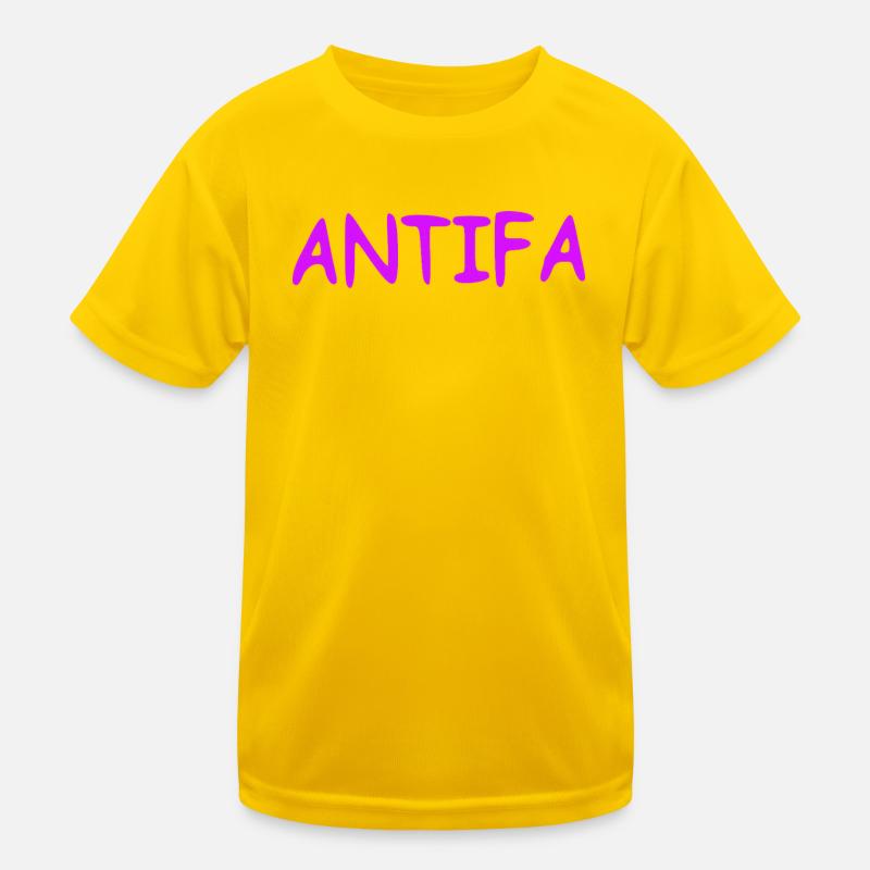 Antifa - lilac Kids Functional T-Shirt