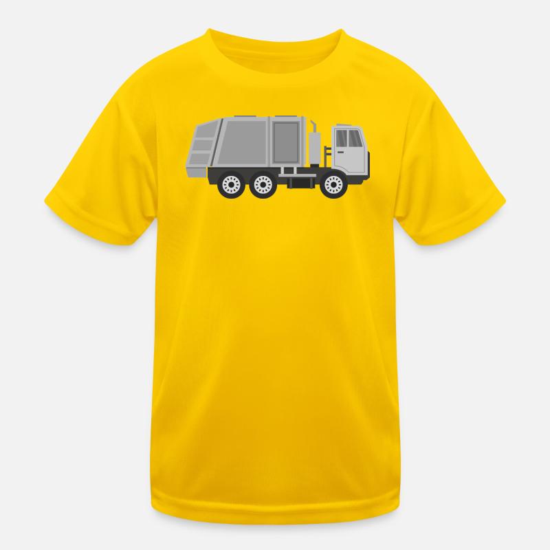 Müllwagen Kinder Funktions-T-Shirt