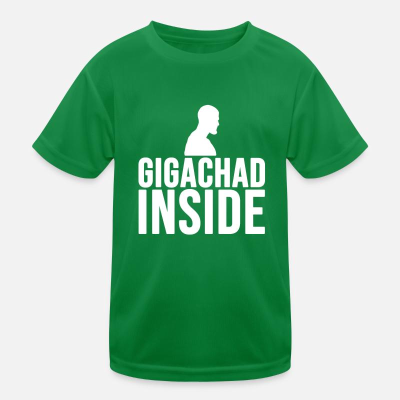 Gigachad inside (blanc) T-shirt sport Enfant