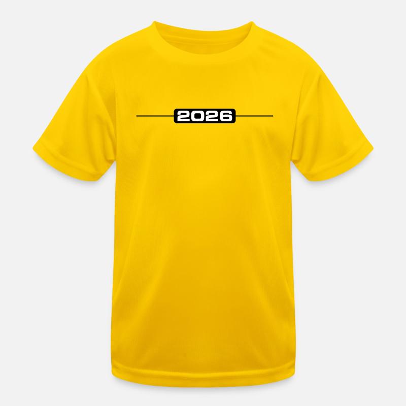 2026 Strich Element Kinder Funktions-T-Shirt