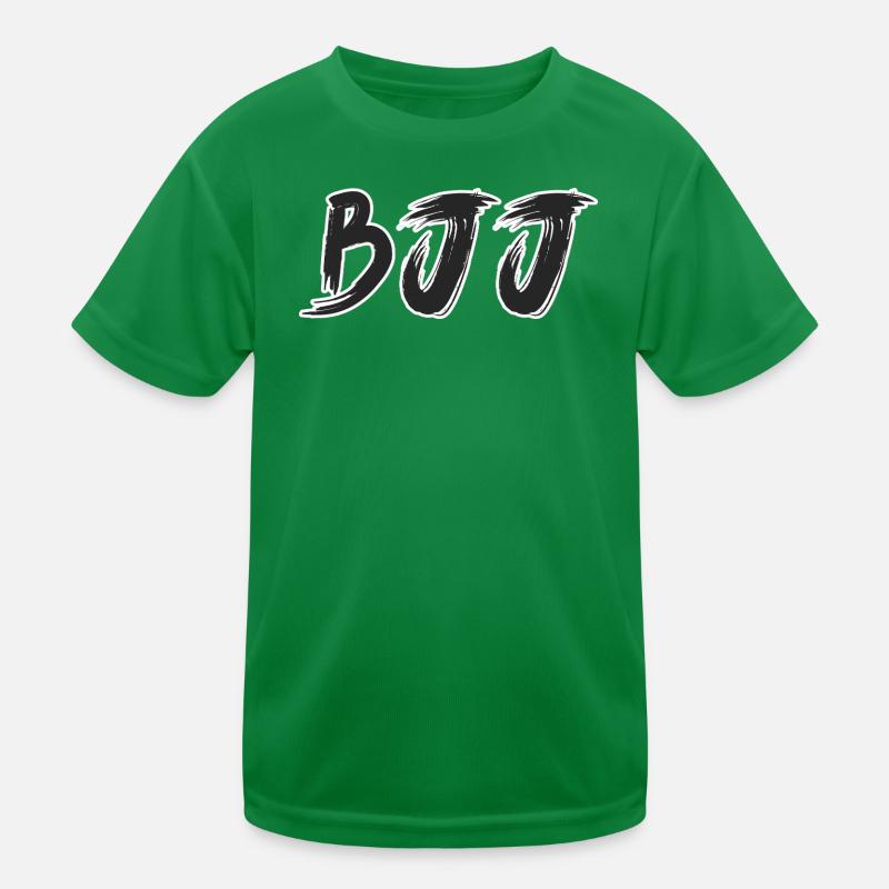 BJJ Schwarzer Gürtel – Jiu Jitsu Rang Design Kinder Funktions-T-Shirt