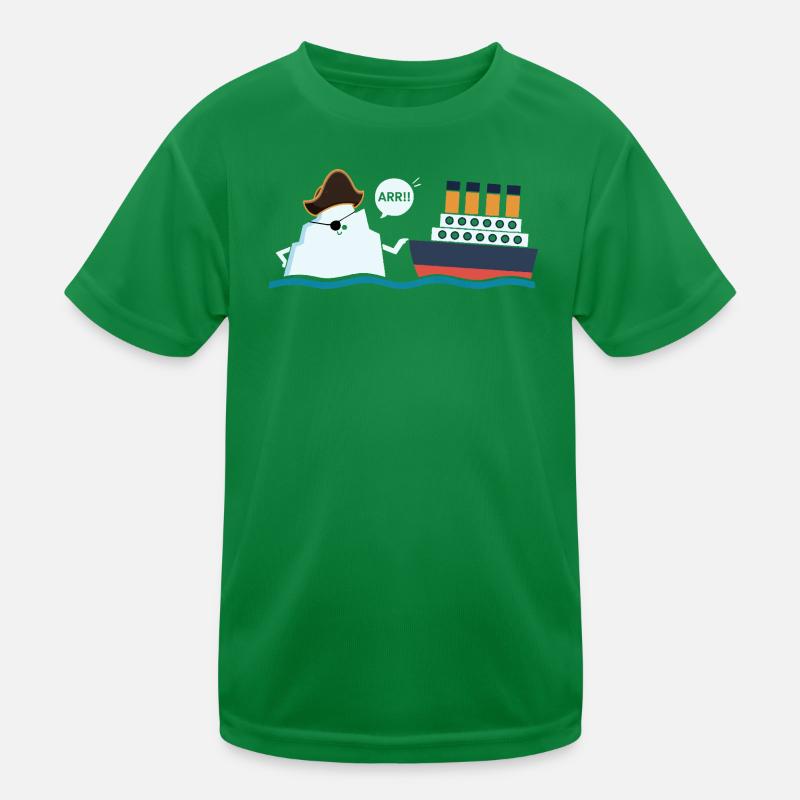 Titanic Funny Titanic Ic-eberg Pirate Boop Parodie Kinder Funktions-T-Shirt