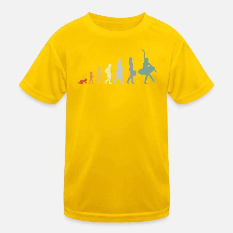 Évolution du danseur de ballet vintage T-shirt sport Enfant