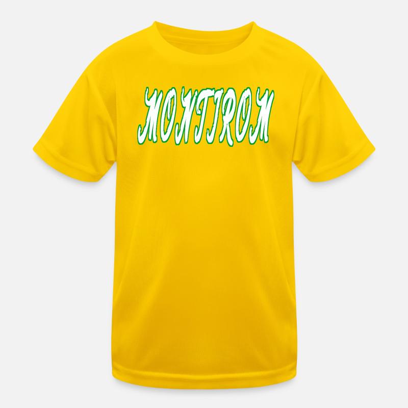 Montirom text Kinder Funktions-T-Shirt