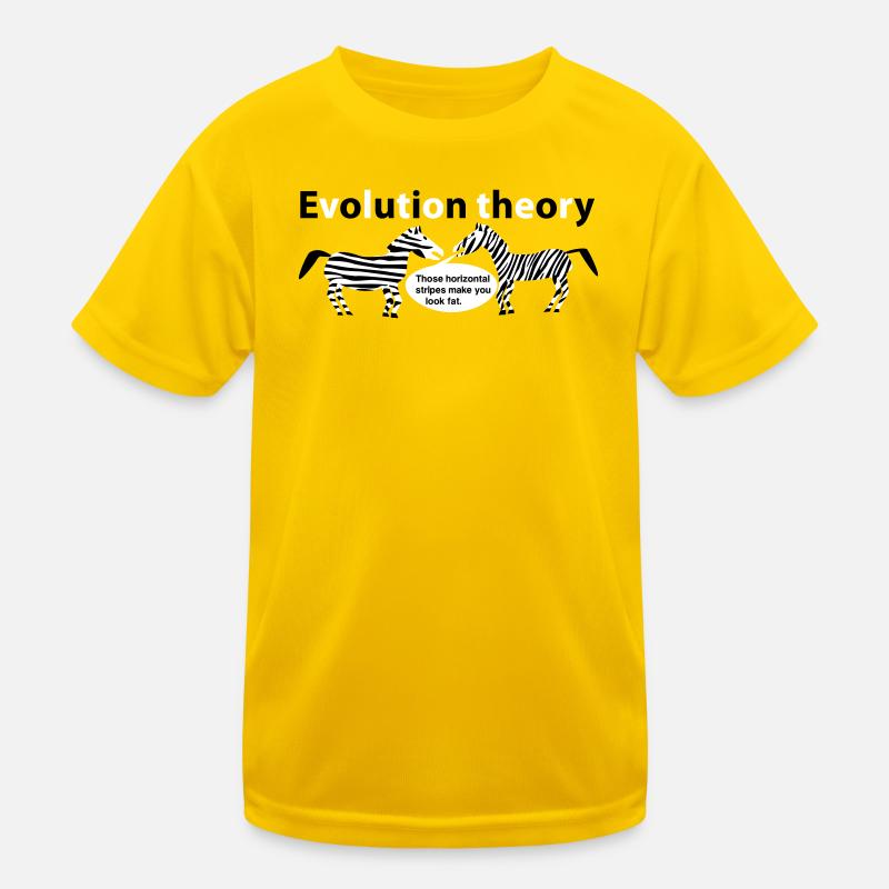 Zebras der Evolutionstheorie Kinder Funktions-T-Shirt