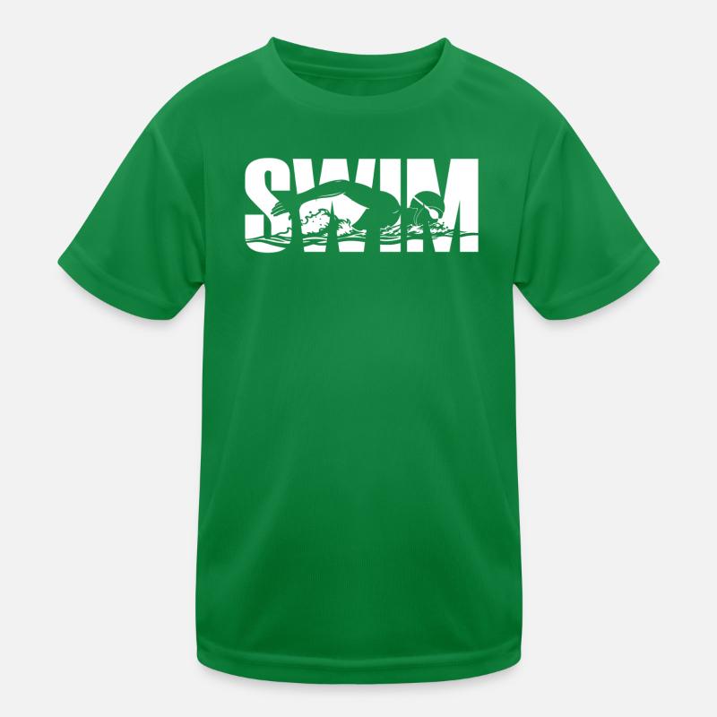 Swimming Kids Functional T-Shirt