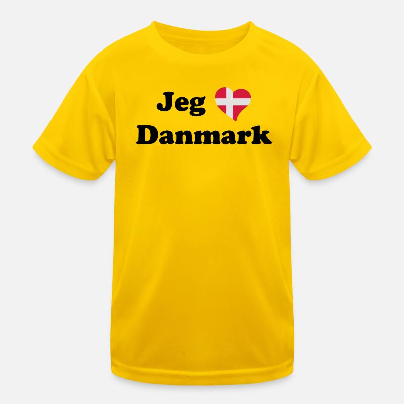 Jeg elsker Danmark - J'aime le Danemark T-shirt sport Enfant