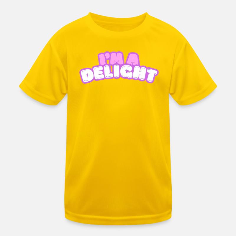 Im Delight Bubble Text Kids Functional T-Shirt