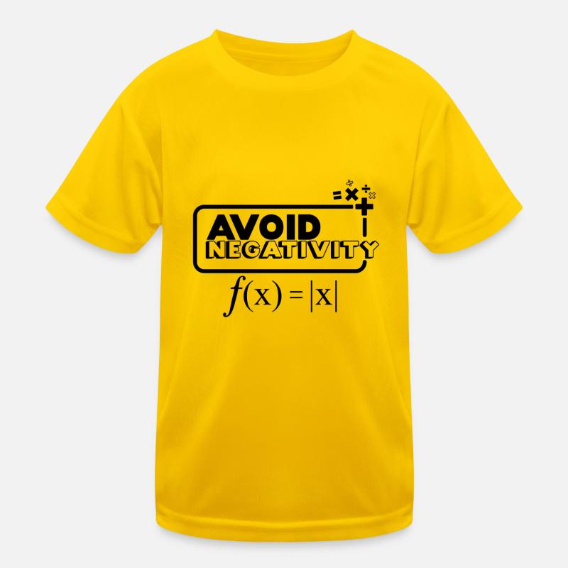 Avoid Negativity - black Kids Functional T-Shirt