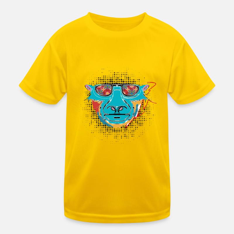 Pop Art Turkish Tiger Kids Functional T-Shirt