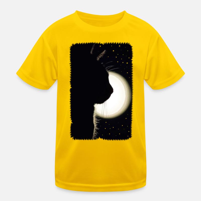 Chat de lune T-shirt sport Enfant