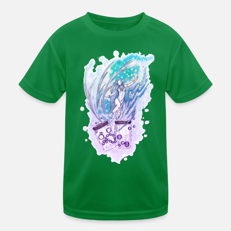 Wicca Wassermann Nixe Sternzeichen Kinder Funktions-T-Shirt