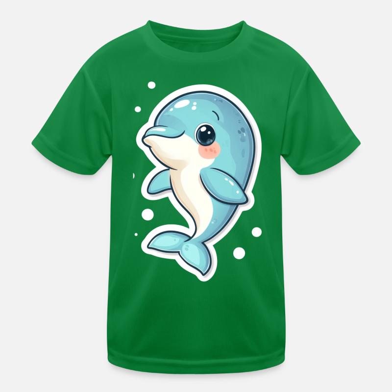 Delfin Kinder Funktions-T-Shirt