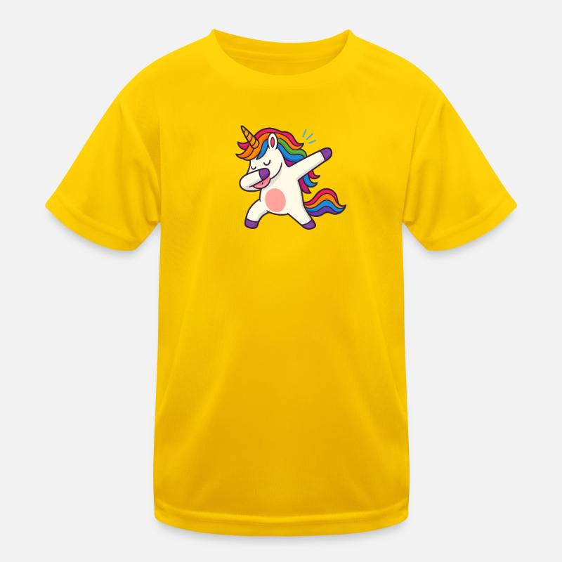 ✨ The Dabbing Unicorn – Where Magic Meets Swag! ✨ Kinder Funktions-T-Shirt