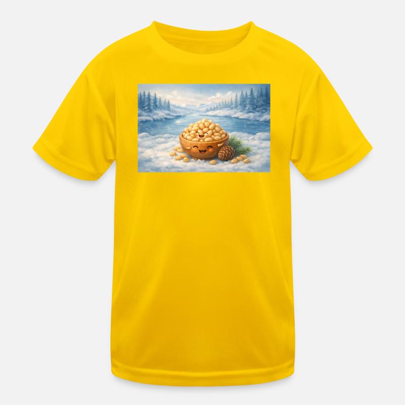 Pinienkerne Kinder Funktions-T-Shirt
