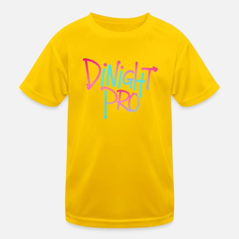 Dinight Pro Neon Gradient Kids Functional T-Shirt
