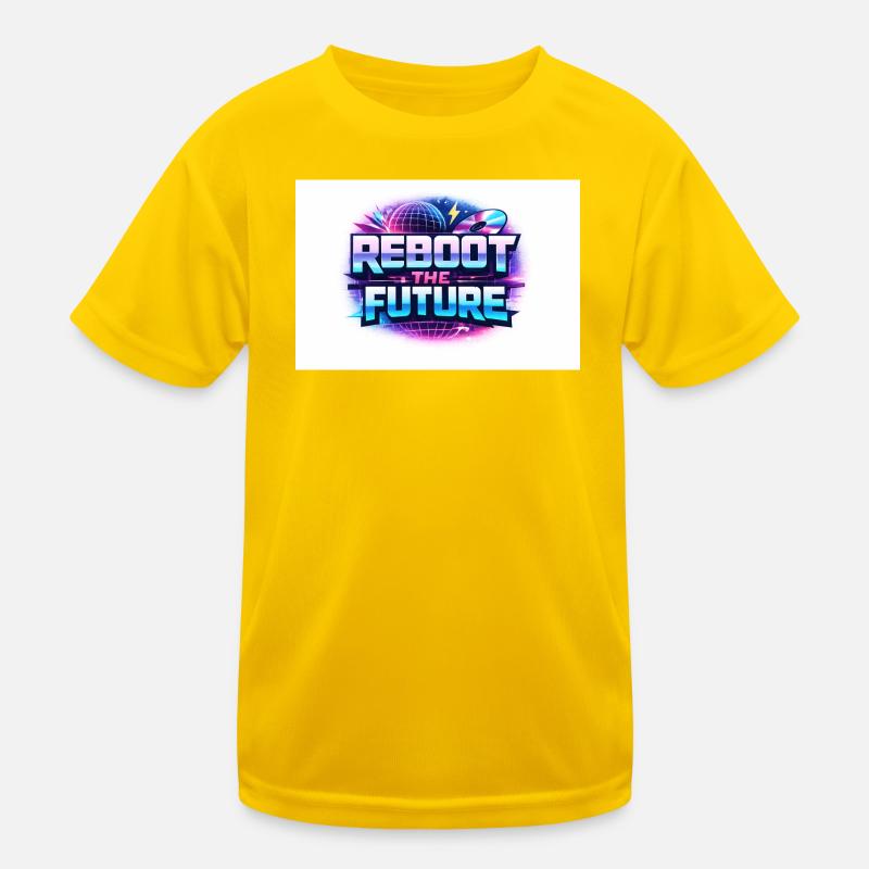 Reboot the Future Neon Kids Functional T-Shirt