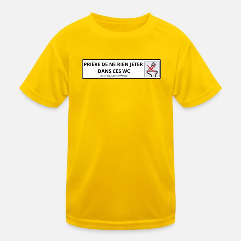Toilet panel cleanliness Kids Functional T-Shirt