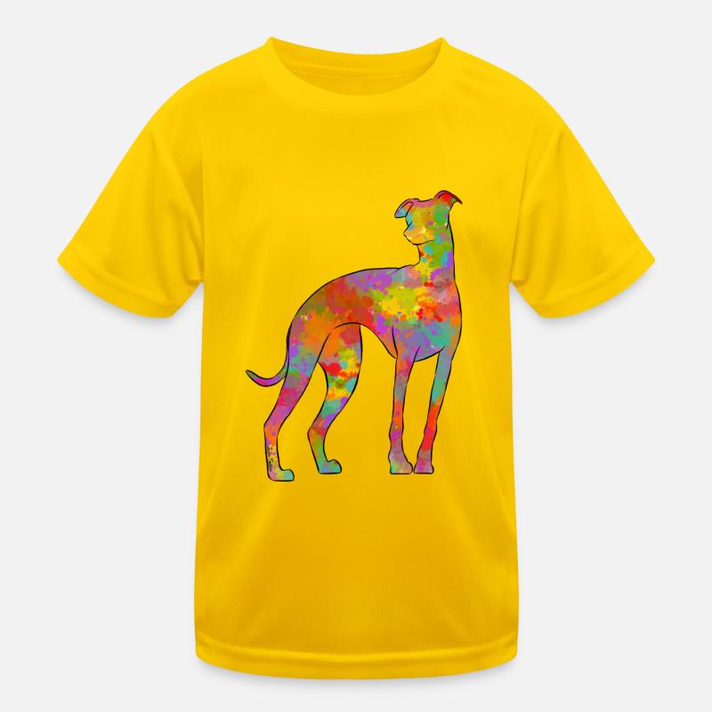 Whippet Multicolor 2 Kids Functional T-Shirt