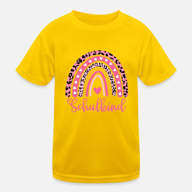 Schulkind Einschulung Schulanfang Mädchen Kinder Funktions-T-Shirt