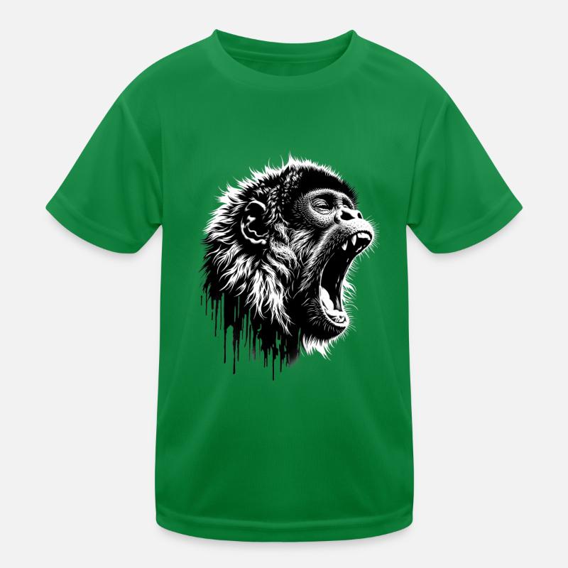Brüllender Singender Affe Kinder Funktions-T-Shirt