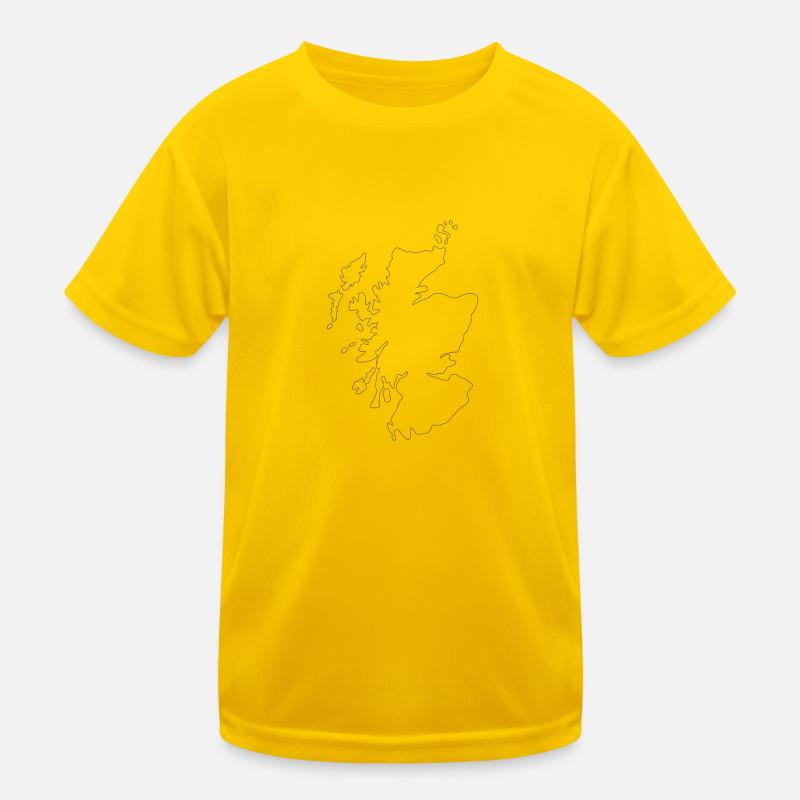 scotland map Kids Functional T-Shirt