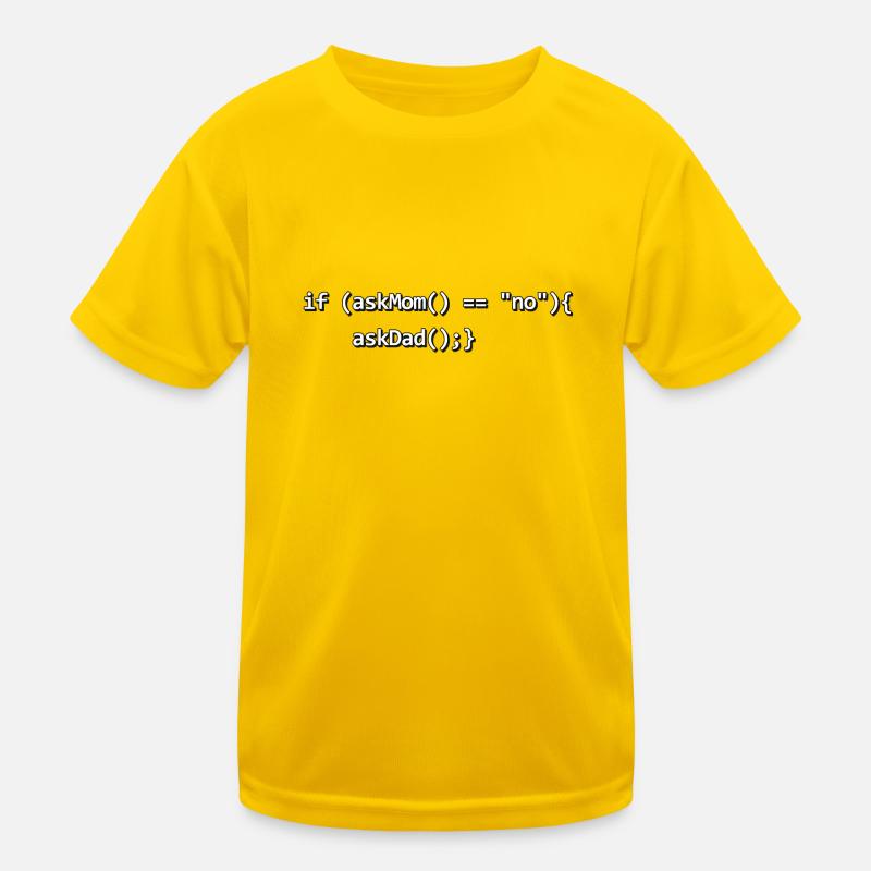 If IF mother father nerd source code programmer Kids Functional T-Shirt