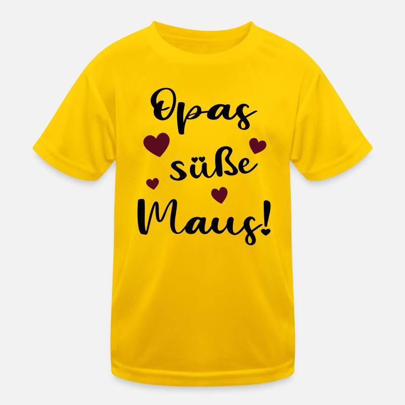 Opas süße Maus Kinder Funktions-T-Shirt