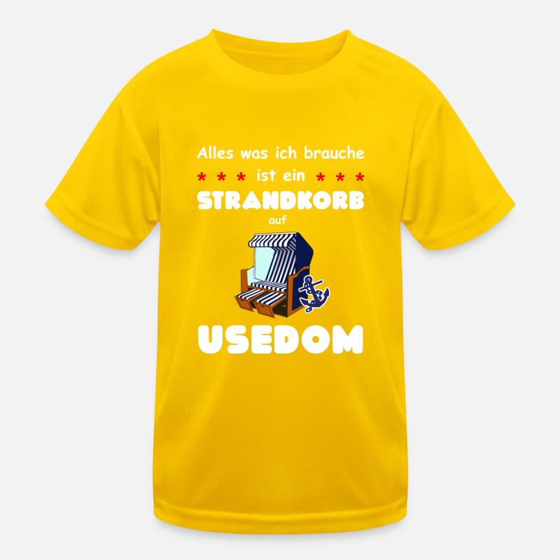 Strandkorb Kinder Funktions-T-Shirt