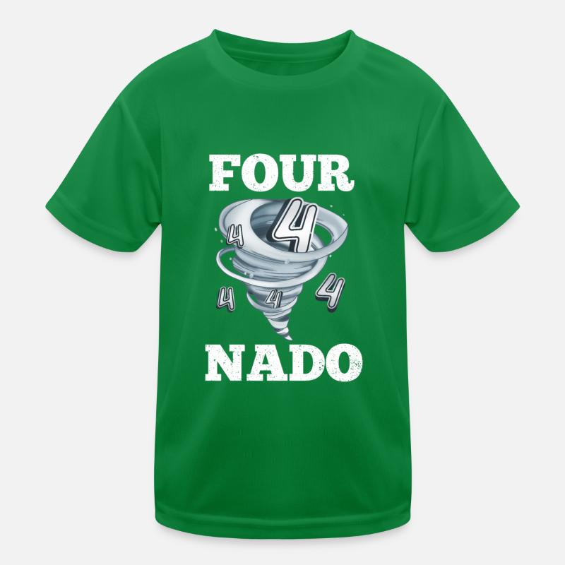Tornade du 4e anniversaire T-shirt sport Enfant