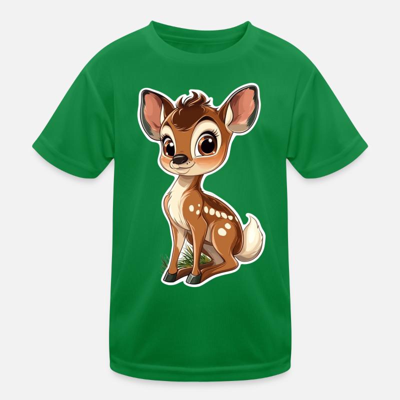 roe deer Kids Functional T-Shirt