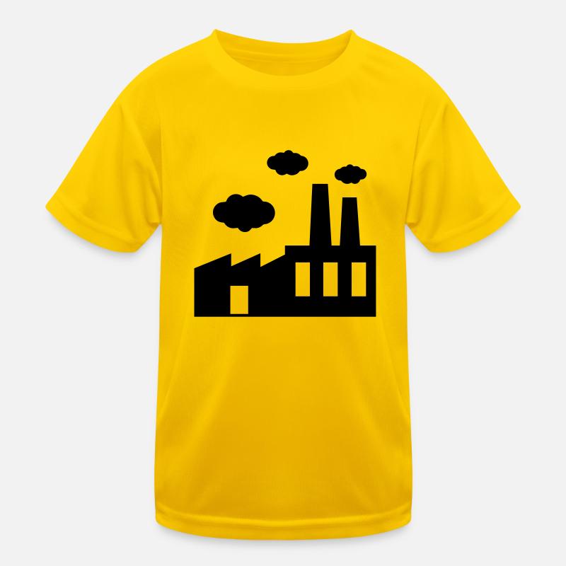 Fabrik - dunkle Wolken Kinder Funktions-T-Shirt