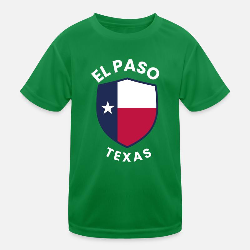 El Paso Texas Shield-Flagge Kinder Funktions-T-Shirt