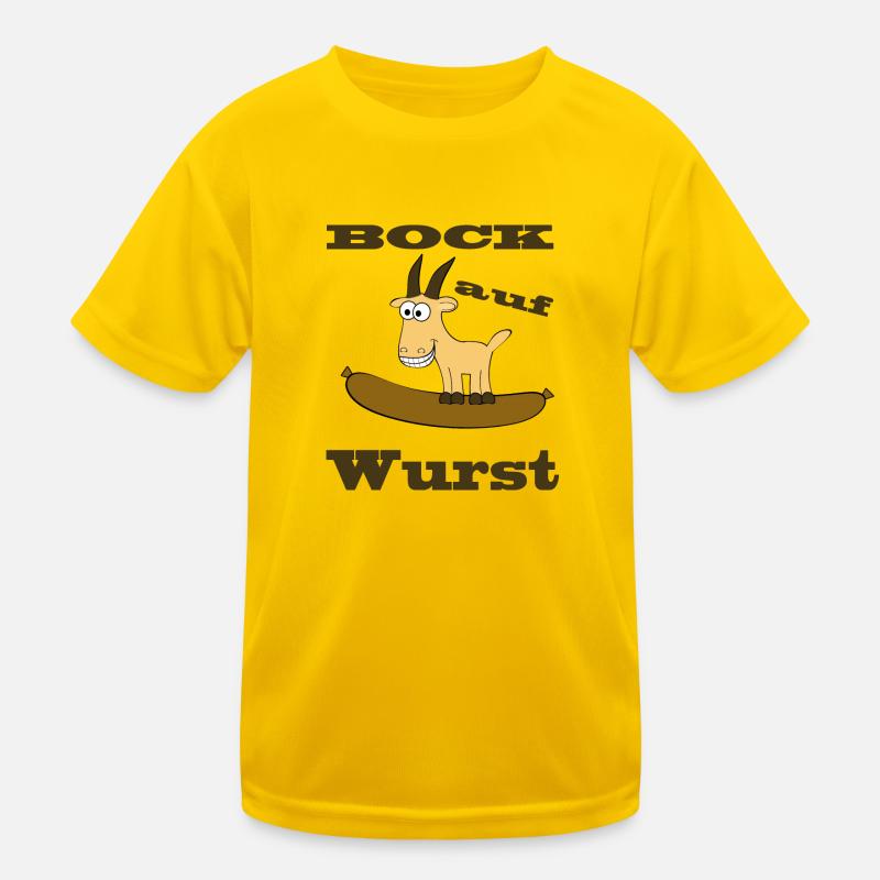 Comic Bock - Bock auf Wurst Kinder Funktions-T-Shirt