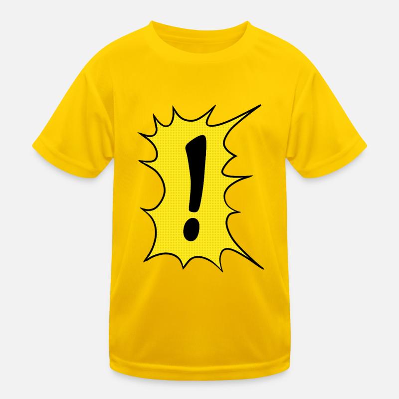 Das Ausrufezeichen im Comic Stil Kinder Funktions-T-Shirt