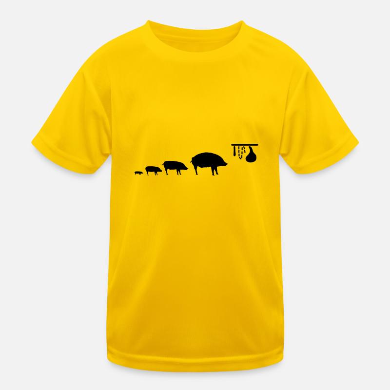 pig_evolution Kinder Funktions-T-Shirt