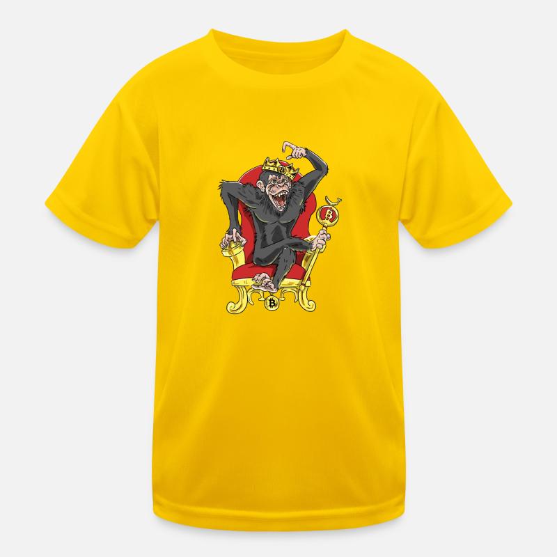 Bitcoin Monkey King - Beta Edition Kids Functional T-Shirt
