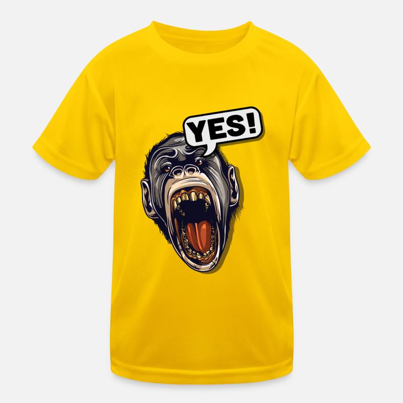 YES! Primate Monkey Chimpanzee Kids Functional T-Shirt