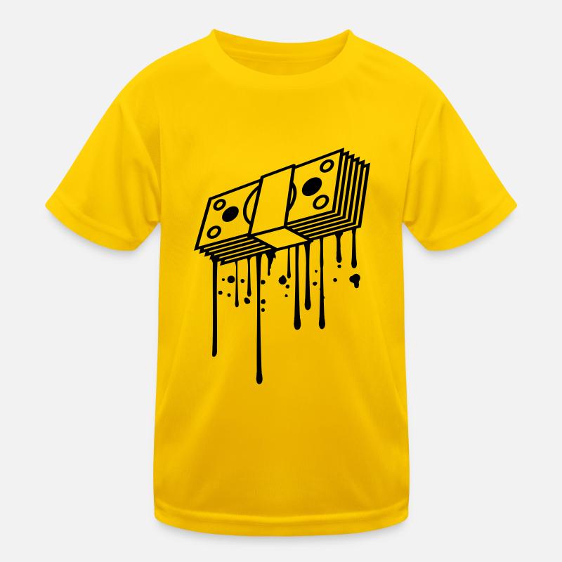 graffiti tropfen geldscheine buendel dollar gettin Kinder Funktions-T-Shirt