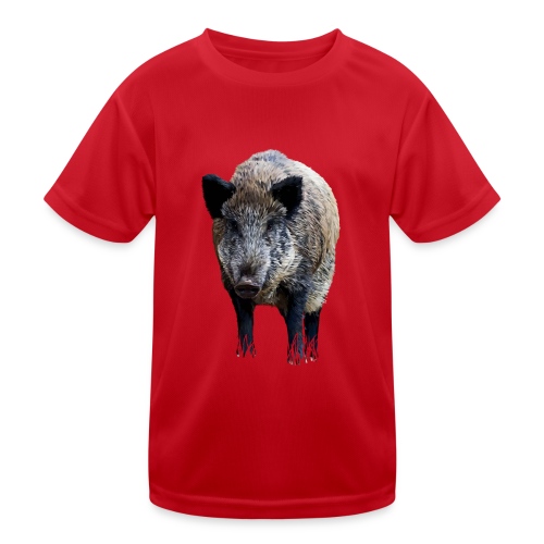 Wildschwein - Kinder Funktions-T-Shirt