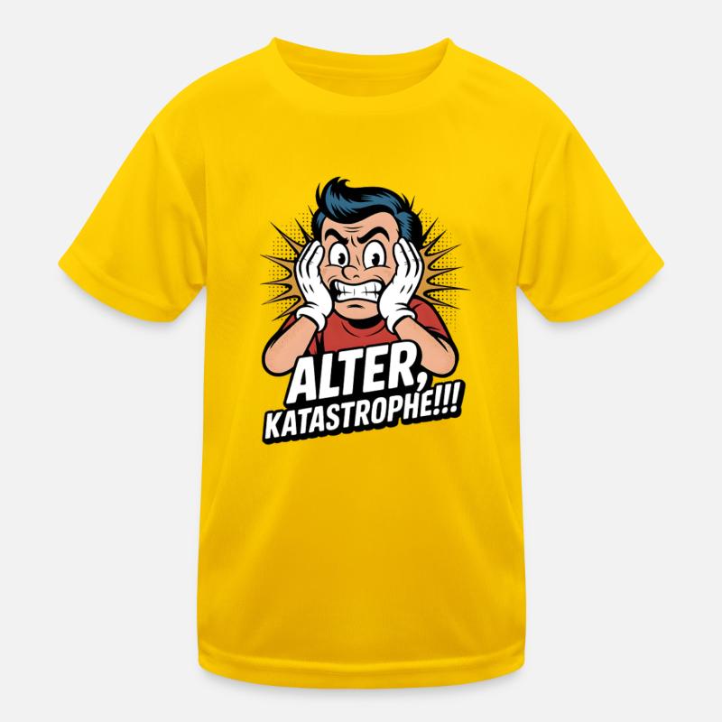 Alter, Katastrophe Facepalm Kinder Funktions-T-Shirt