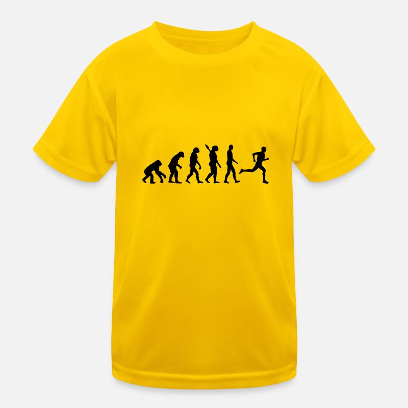 Evolution Laufen Kinder Funktions-T-Shirt