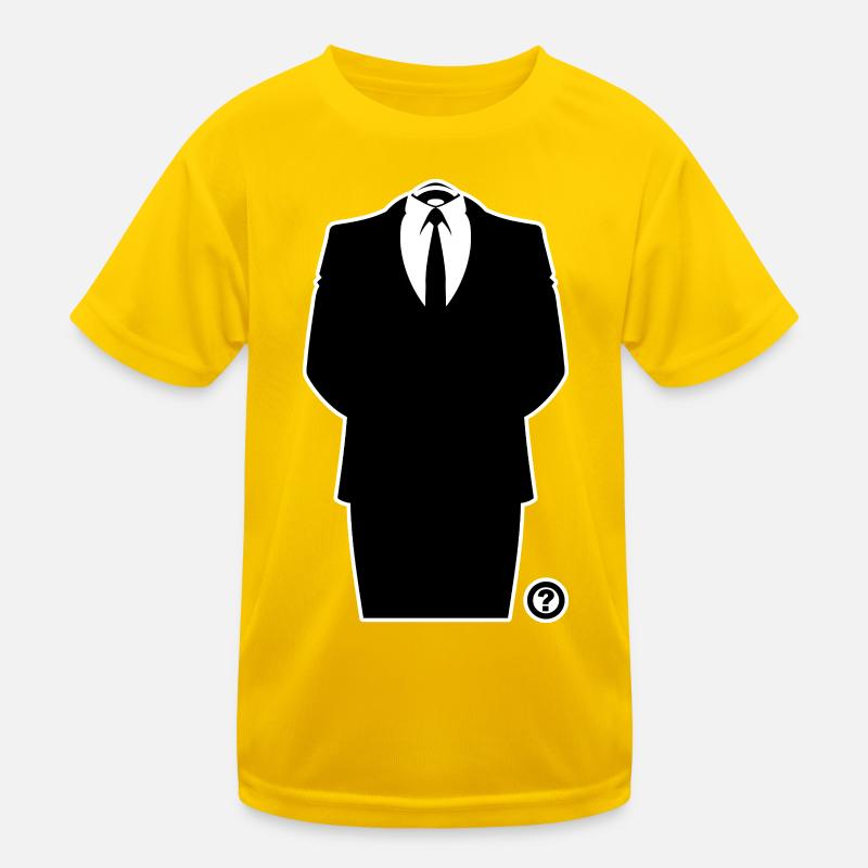 Anon Anzug – Anonymous Hacker Kollektiv Statement Kinder Funktions-T-Shirt