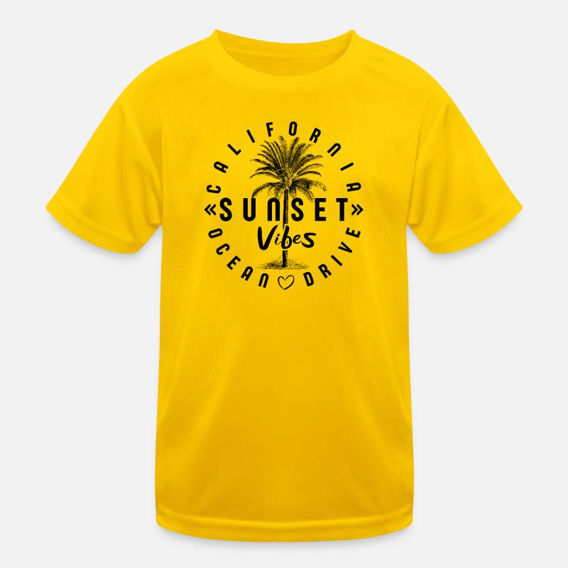 CALIFORNIA Sunset Vibes Kids Functional T-Shirt