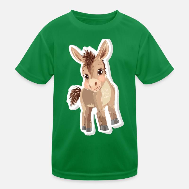 Esel Kinder Funktions-T-Shirt