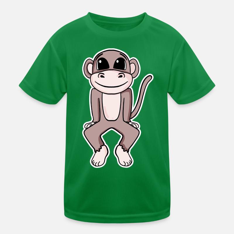 Illustration de singe mignon T-shirt sport Enfant