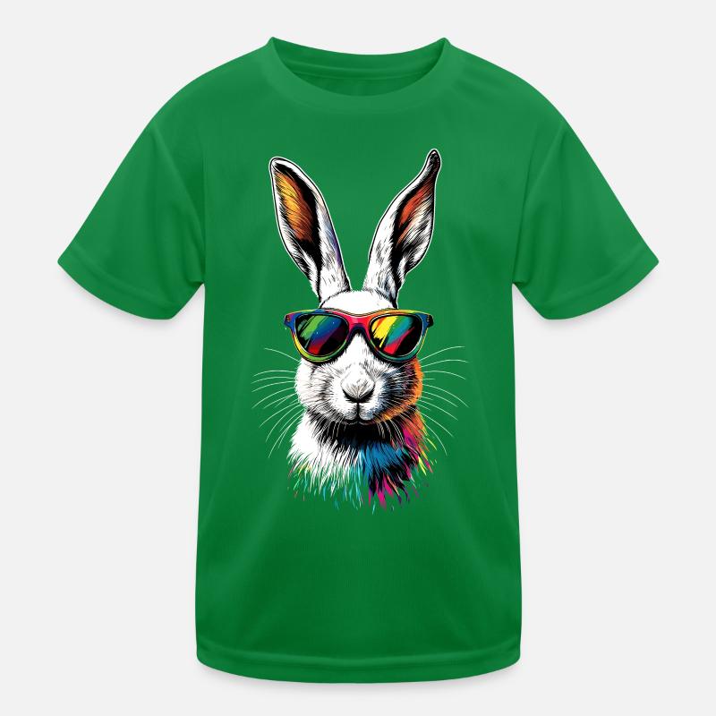 Mountain Rabbit Arctic Hare Albino Rabbit White Rabbit Kids Functional T-Shirt