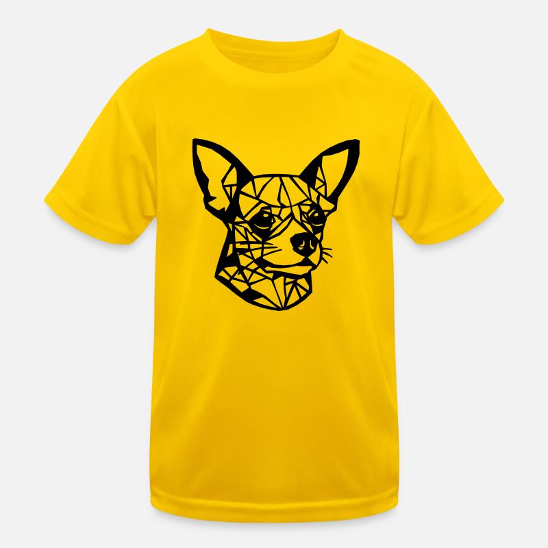 Chiwawa dog head Kids Functional T-Shirt